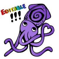Editable squiddy avatar!