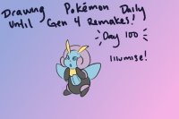 Drawing pokemon until BDSP release: day 100