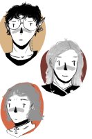 2-3 free human busts (uncoloured)