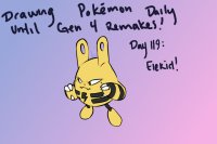 Drawing pokemon until BDSP release: day 119