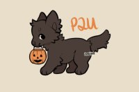 P2U halloween pup lineart