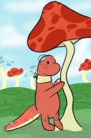 Binky and the mushroom