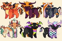 Halloween Adopts: Cow Edition (CLOSED)