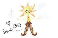 sun drawing himself