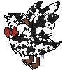 simple piebald pattern goose!