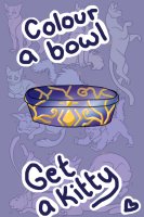 Color a bowl get kitty challenge