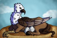 Hippogriff with eggs