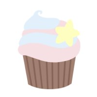 Color palette cupcake