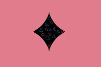 pink and blue triangles