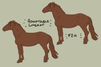 Editable Adoptable Horse Lineart \\ F2U