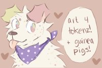 moth’s art for tokens and guinea pigs shop! - closed