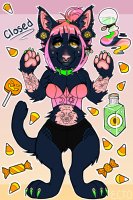 (CLOSED) 🍬Black Cat Witch - Halloween Adopt🍬