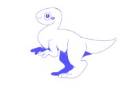 inacurrate dinosaur doodle to test theory