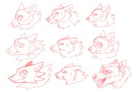 (sketch) different, yet similar, ways to sketch cartoon dogs
