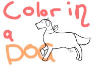 Color in a dog