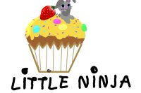 Little rabbit on a cupcake