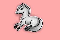 Gray pony