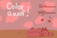 color a wolf! * read da rulez! (: *